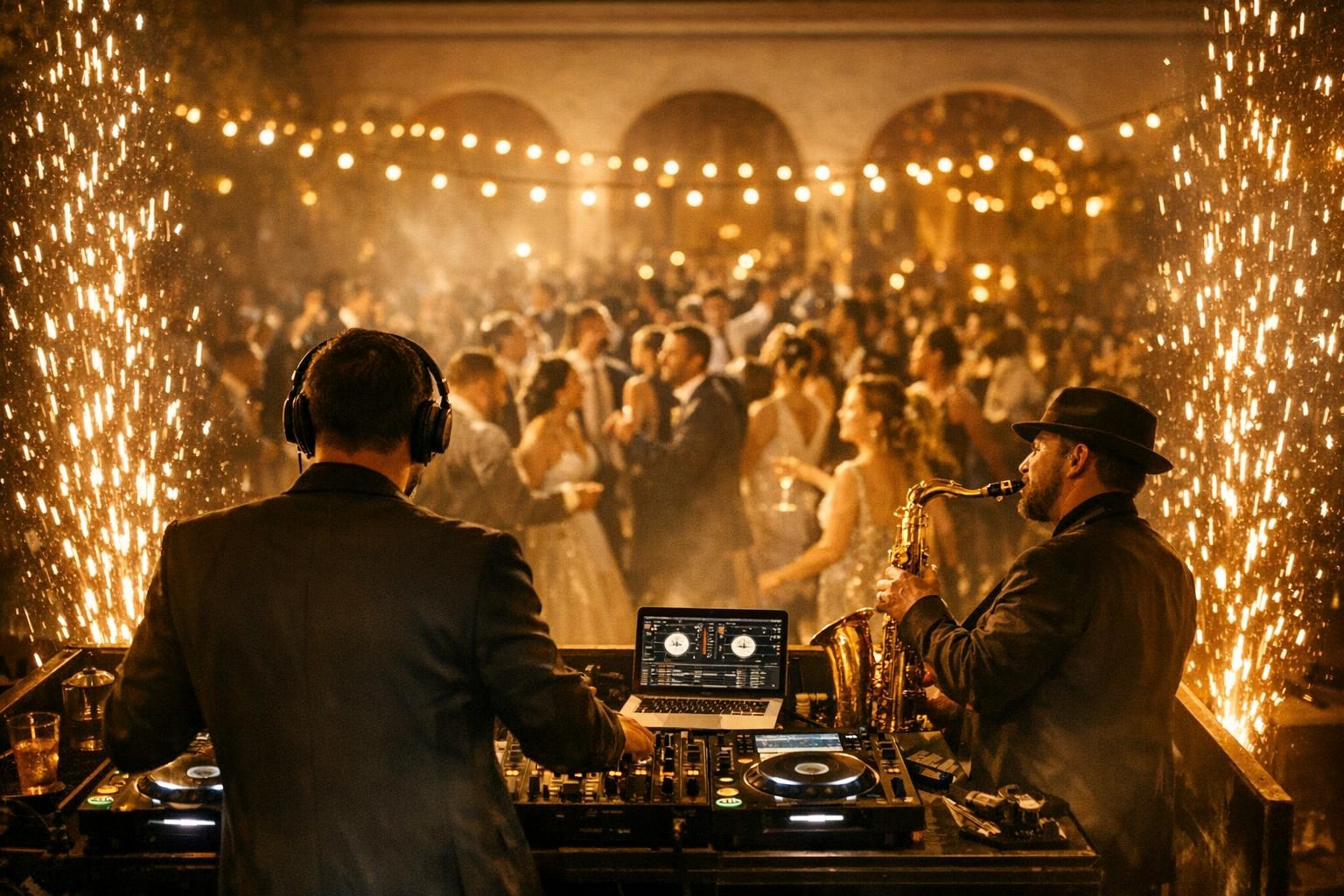 Cierre con DJ + saxofón